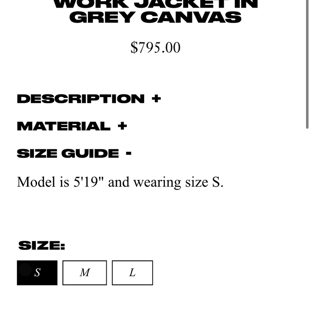 Hommegirls homme girls grey work jacket - Picture 7 of 9